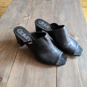 Calvin Klein slip on heels